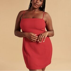 Abercrombie & Fitch Strapless Mini Dress Red Size Small Tall. NWT
